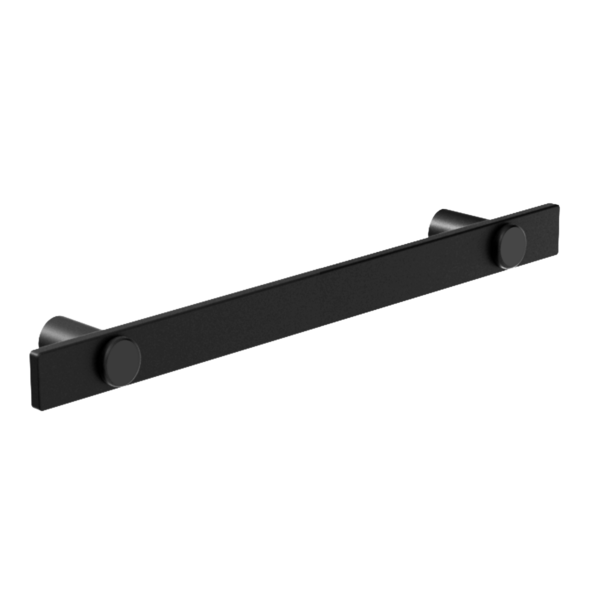 Toalheiro Para Banheiro Preto Fosco Patmos Grego Metal 55cm