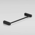 Toalheiro Para Banheiro Preto Fosco Troia Grego Metal 30cm