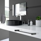 Toalheiro Para Banheiro Preto Fosco Troia Grego Metal 30cm