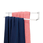 Toalheiro Parede Banheiro Porta Toalha Duplo 60cm Branco