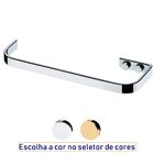 Toalheiro Porta Toalha De Parede Rosto Mãos 22cm - Cromado