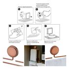 Toalheiro Porta Toalha Em Aço Fixação Por Adesivo 25cm - Wp C