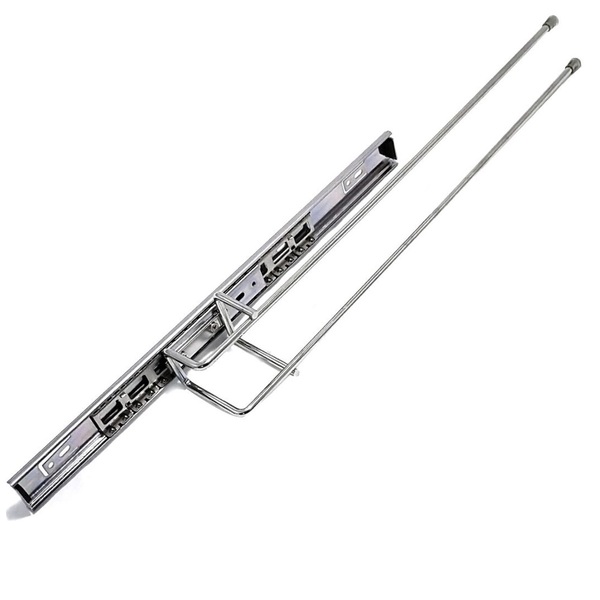 Toalheiro Porta Toalha Pano Duplo Deslizante Trilho Embutir