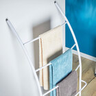 Toalheiro Porta Toalha Suporte Metal Banheiro Chão 5 Toalhas