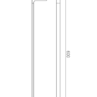 Toalheiro Porta Toalhas De Banho De Parede Dourado Lux 60cm