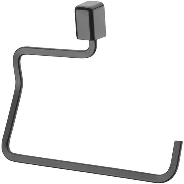 Toalheiro Preto Fosco De Parede Banheiro Suporte Porta Toalha