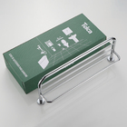 Toalheiro Rack 60cm Cromado Metal Prateleira Banheiro Hotel