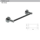 Toalheiro Redondo 30cm - Cromado