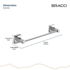 Toalheiro Rosto Essence Cromado