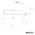 Toalheiro Rosto St. Claire Bronze Escovado