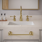 Toalheiro Rosto St. Claire Dourado