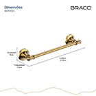 Toalheiro Rosto St. Claire Dourado