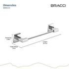 Toalheiro Rosto Vercci Cromado