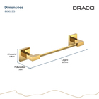 Toalheiro Rosto Vercci Dourado