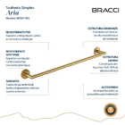 Toalheiro Simples Aria