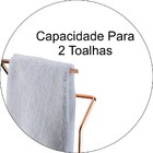 Toalheiro Simples Rosto Mãos De Bancada Lavabo - Cobre