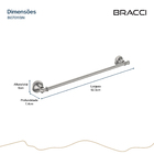 Toalheiro Simples St. Claire Aço Escovado