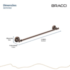 Toalheiro Simples St. Claire Bronze Escovado