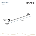 Toalheiro Simples St. Claire Cromado