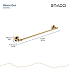 Toalheiro Simples St. Claire Dourado