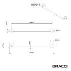 Toalheiro Simples St. Claire Dourado