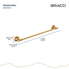 Toalheiro Simples St. Claire Dourado Escovado