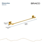 Toalheiro Simples Vercci Dourado