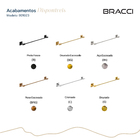 Toalheiro Simples Vercci Dourado