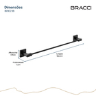 Toalheiro Simples Vercci Preto