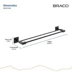 Toalheiro Simples Vercci Preto