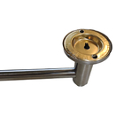 Toalheiro Suporte Inox Porta Toalha Kit 2 Uni Reto Haste Unic