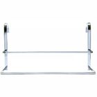 Toalheiro Suporte Porta Toalha Duplo Com Encaixe No Box - Aço