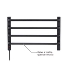 Toalheiro Térmico 1 Toalha 220V Fio Preto Flape