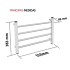 Toalheiro Térmico 1 Toalha Fio Lado Esquerdo Cromado Classic