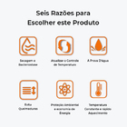 Toalheiro Térmico Aquecedor De Toalha Grande Redondo Bivolt I