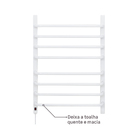 Toalheiro Térmico Banho Metal Branco Barra 127V Flape