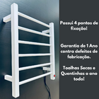 Toalheiro Térmico Concept Branco 220v - Fio Lado Direito