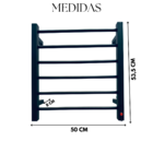 Toalheiro Térmico Concept Preto Fosco 220v - Fio Lado Direito