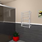 Toalheiro Térmico Curvado Berlim Cromado Elétrico Para Banhei