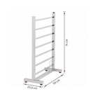 Toalheiro Térmico de Chão Bivolt 74x55cm Premium Inox Crismoe