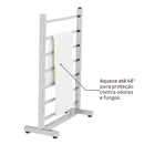 Toalheiro Térmico de Chão Bivolt 74x55cm Premium Inox Crismoe