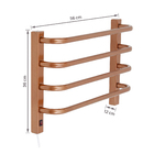 Toalheiro Térmico de Parede 127V (110V) 36x56cm Bronze Flape