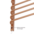 Toalheiro Térmico de Parede 127V (110V) 78x56cm Bronze Flape