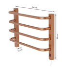 Toalheiro Térmico de Parede 220V 36x56cm Bronze Flape