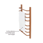 Toalheiro Térmico de Parede 220V 78x56cm Bronze Flape