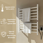 Toalheiro Termico Eletrico Larcant Branco 8 Barras 50w 220v