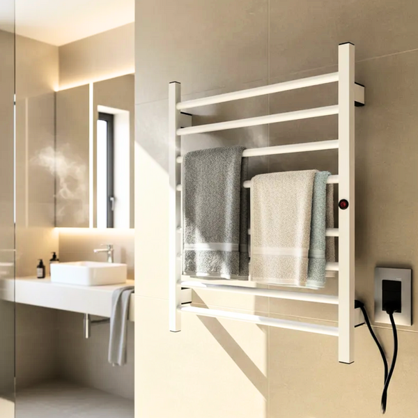 Toalheiro Termico Eletrico Larcant Branco 8 Barras 50w 220v