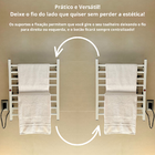 Toalheiro Termico Eletrico Larcant Branco 8 Barras 50w 220v