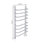 Toalheiro Térmico Esquerdo Banho Metal Cromado Barra 220V Flape