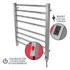 Toalheiro Térmico Grande Cromado Lado Direito Aiello